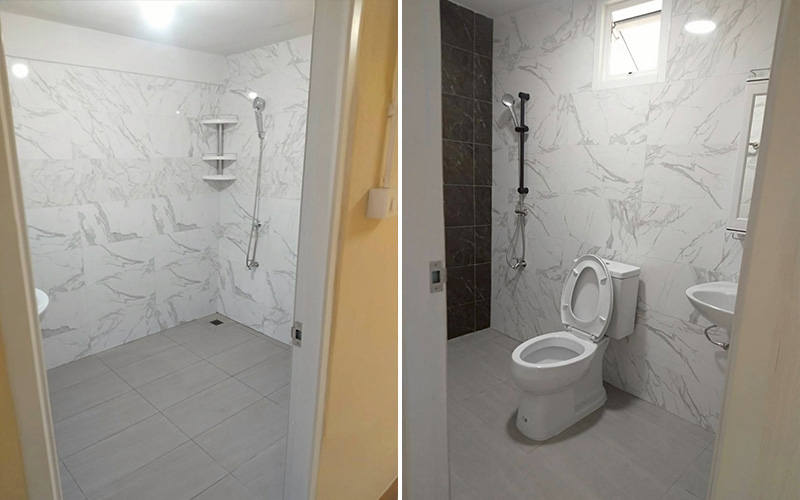 รีโนเวทห้องน้ำชั้นบนใหม่